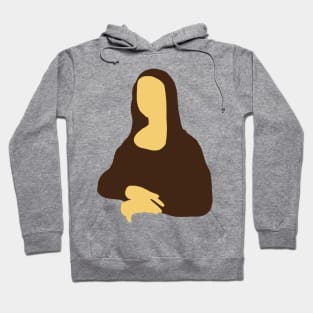 Mona Lisa minimal cutout version Hoodie